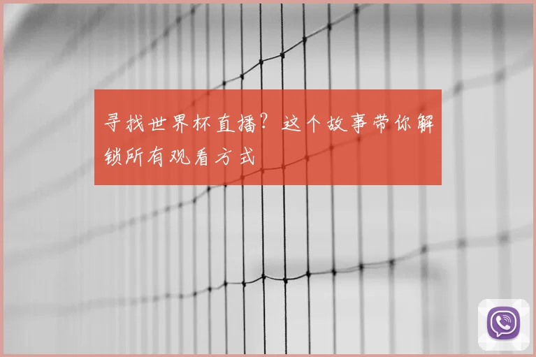 寻找世界杯直播？这个故事带你解锁所有观看方式