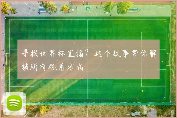 寻找世界杯直播？这个故事带你解锁所有观看方式